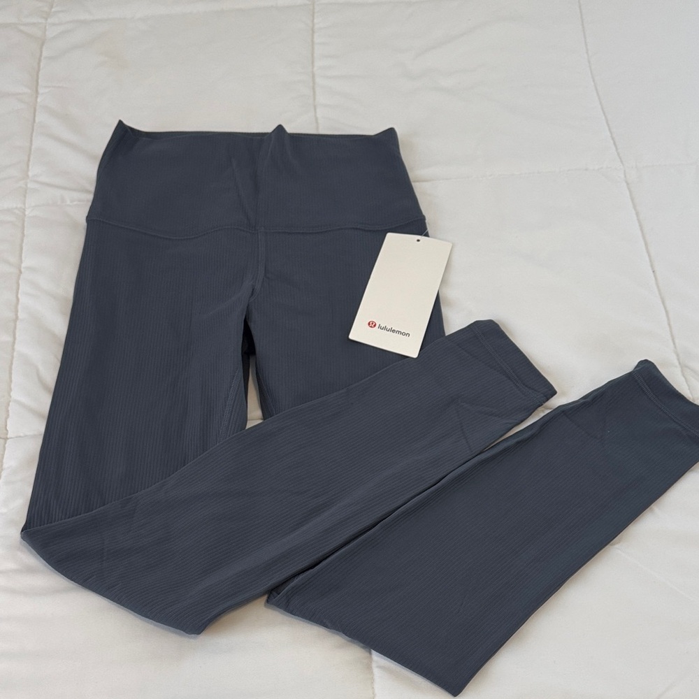 NWT Lululemon Align Ribbed HR Leggings 28” OLBL
